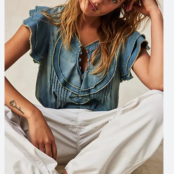 FP ONE NAYA DENIM TOP NEW WITH TAG - Picture 16 of 16